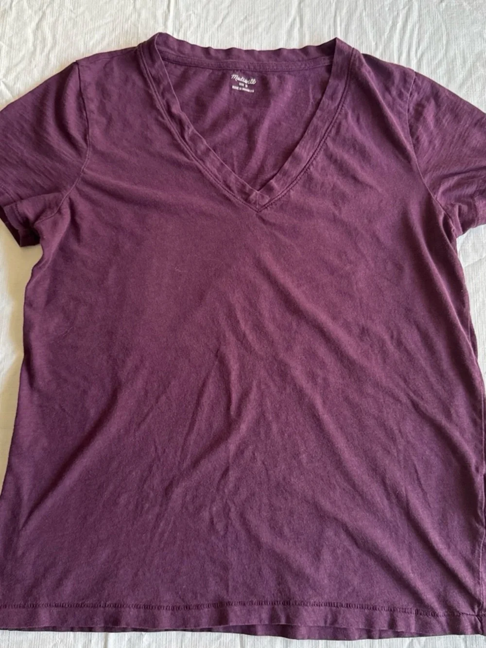 Madewell t-shirt bundle - Blush, Plum, Mauve, Sage, White - Picture 8 of 11